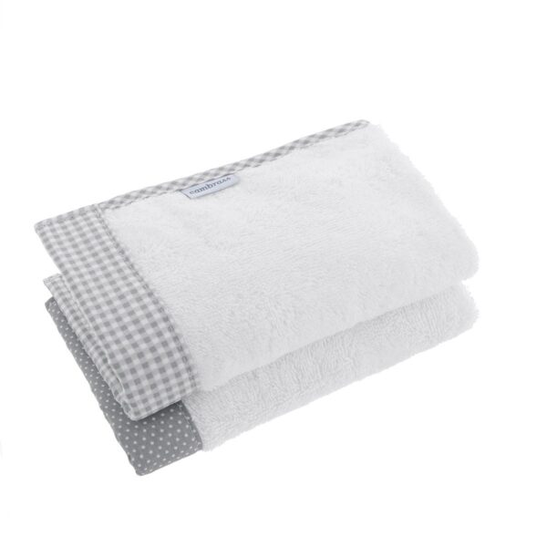 Juego 2 Toallas Vichy10 Gris 25X35X1 Cm Cambrass