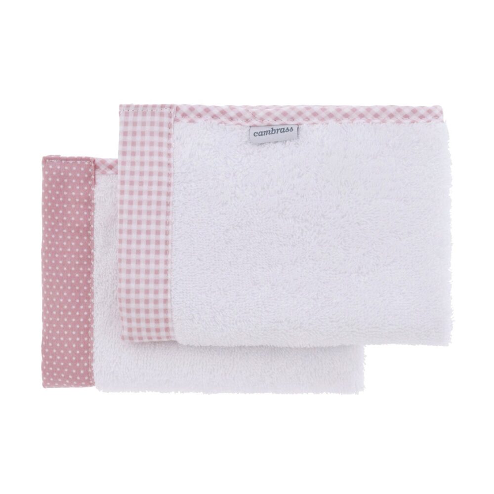 Juego 2 Toallas Vichy10 Rosa 25X35X1 Cm Cambrass - Imagen 2