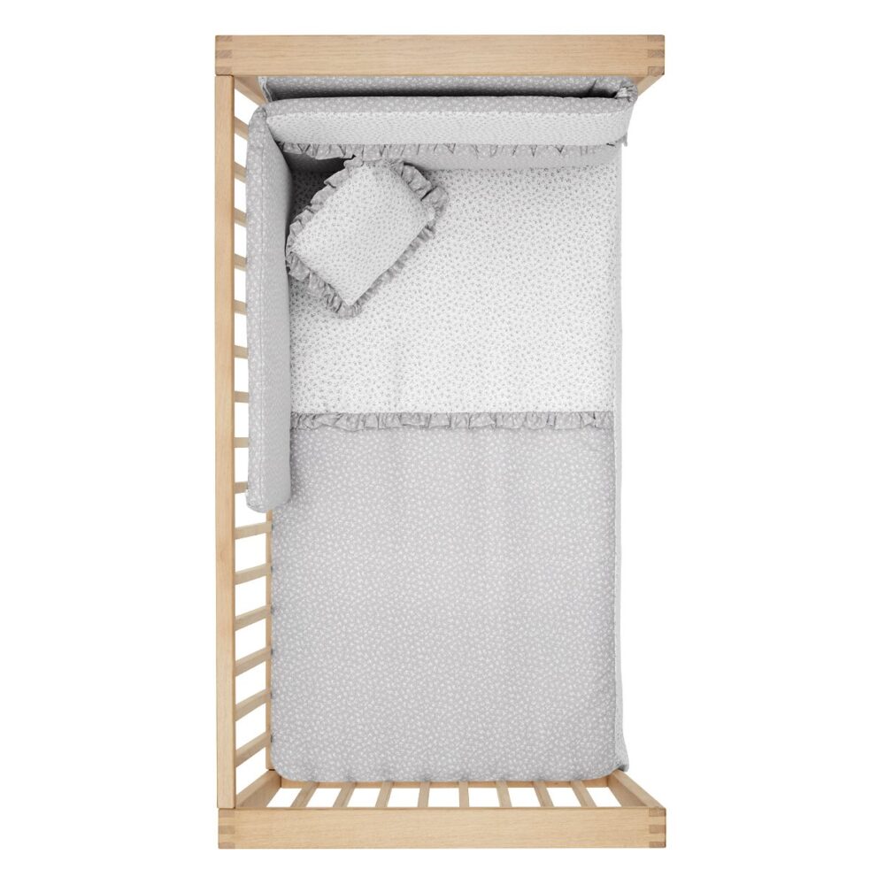 Jgo 2 Pcs.F.Nordica Cuna 70 Liberty Gris 110X170X3 Cm Cambrass - Imagen 4