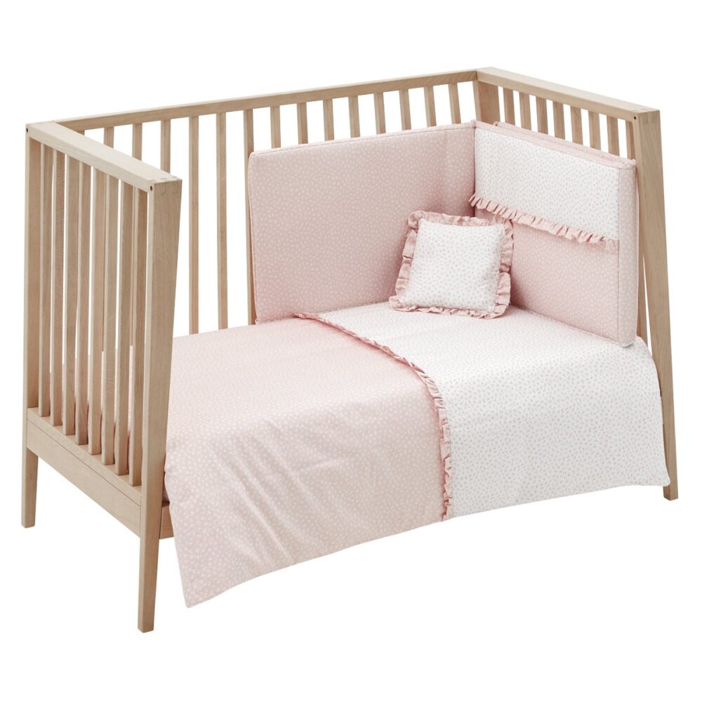 Jgo 2 Pcs.F.Nordica Cuna 70 Liberty Rosa 110X170X3 Cm Cambrass