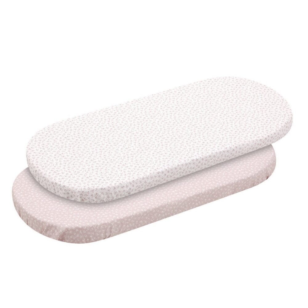 Bajera Moises/Carro Pack 2 Ud. 35X80X7 Cm Liberty Rosa Cambrass