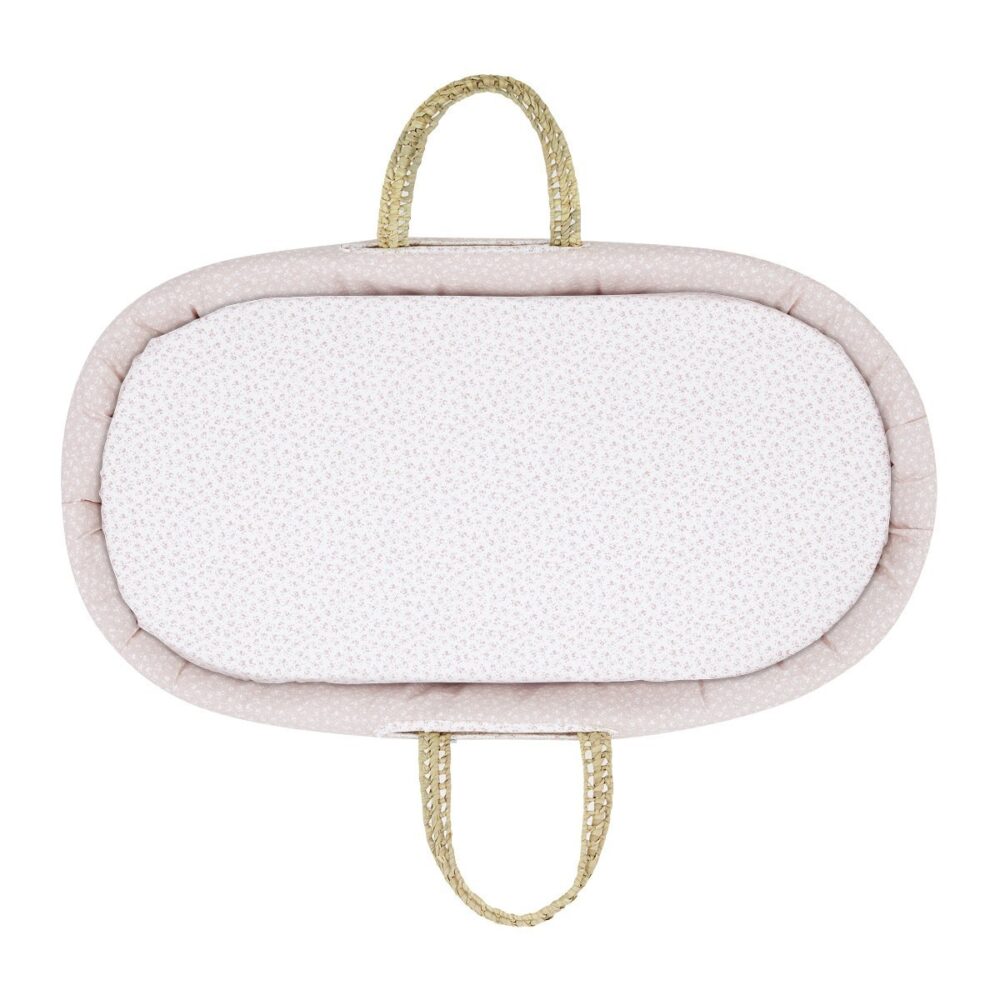 Bajera Moises/Carro Pack 2 Ud. 35X80X7 Cm Liberty Rosa Cambrass - Imagen 5