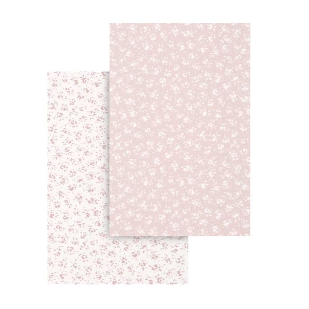 Bajera Moises/Carro Pack 2 Ud. 35X80X7 Cm Liberty Rosa Cambrass - Imagen 6