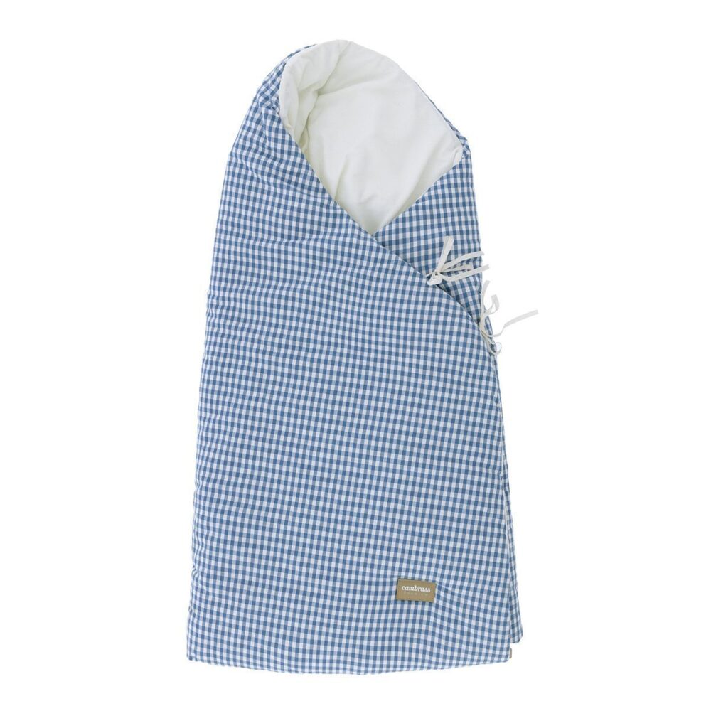 Saco Capazo Cruzado Capucha Picnic Steel Blue 38X80X8 Cm Cambrass