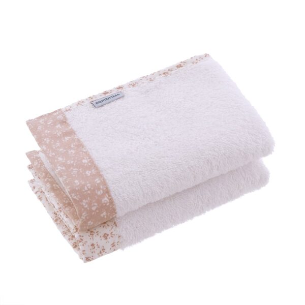 Juego 2 Toallas Liberty Rosa 25X35X1 Cm Cambrass