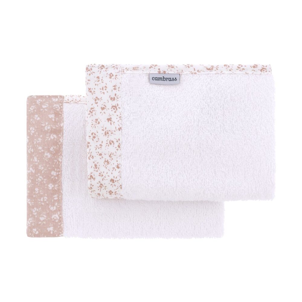 Juego 2 Toallas Liberty Rosa 25X35X1 Cm Cambrass - Imagen 2