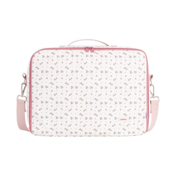 Maleta Clinica Aura Beige/Flores 12X47X36 Cm Cambrass