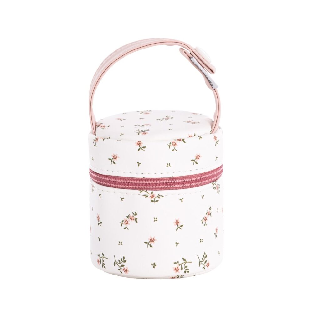 Portachupete Aura Beige/Flores 8.5X8.5X11 Cm Cambrass
