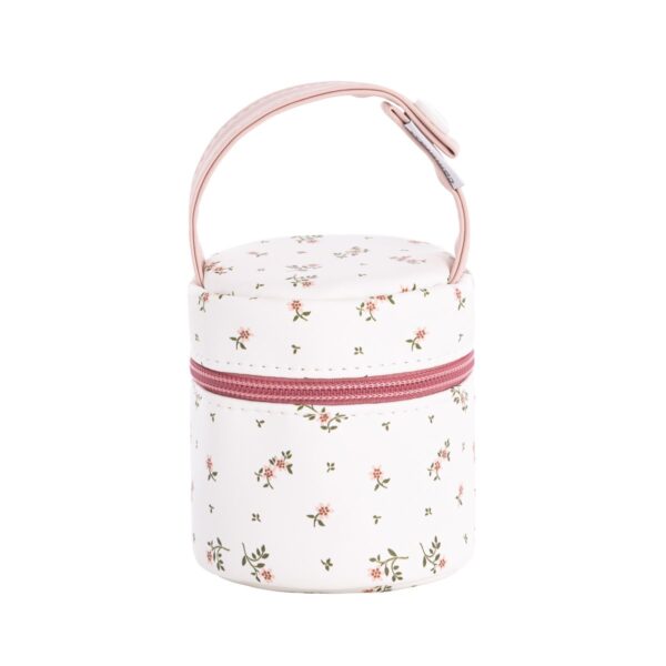 Portachupete Aura Beige/Flores 8.5X8.5X11 Cm Cambrass
