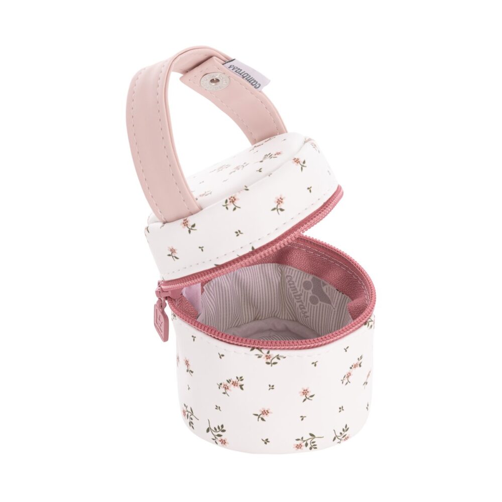Portachupete Aura Beige/Flores 8.5X8.5X11 Cm Cambrass - Imagen 3