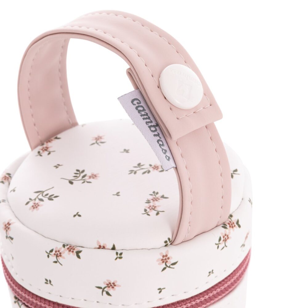 Portachupete Aura Beige/Flores 8.5X8.5X11 Cm Cambrass - Imagen 4