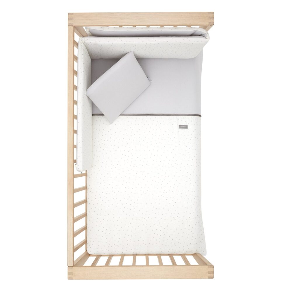 Jgo 2 Pcs.F.Nordica Cuna 70 Magia Gris 110X170X3 Cm Cambrass - Imagen 4