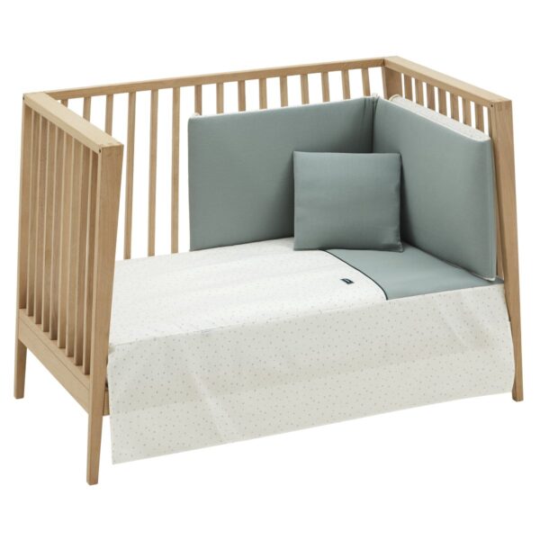 Jgo 2 Pcs.Colcha I-V. Cuna 70 Magia Verde 70X140X3 Cm Cambrass