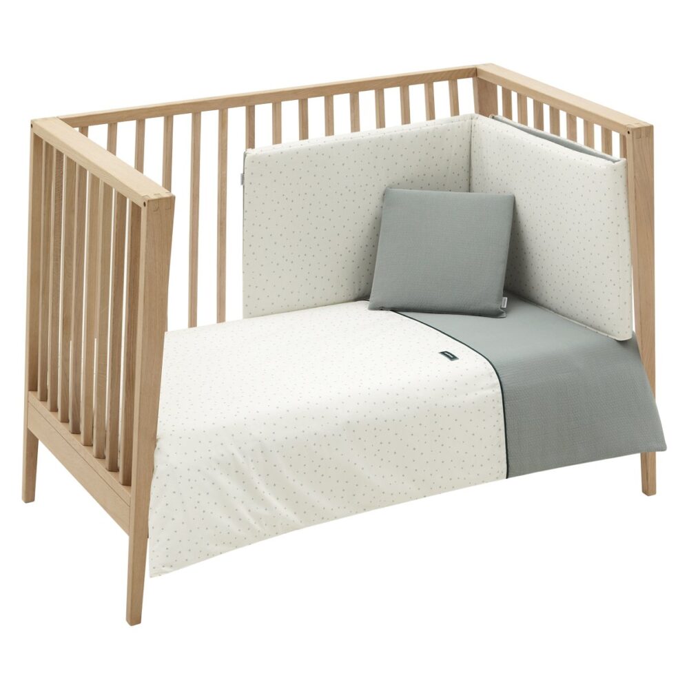 Jgo 2 Pcs.F.Nordica Cuna 60 Magia Verde 100X140X3 Cm Cambrass - Imagen 2