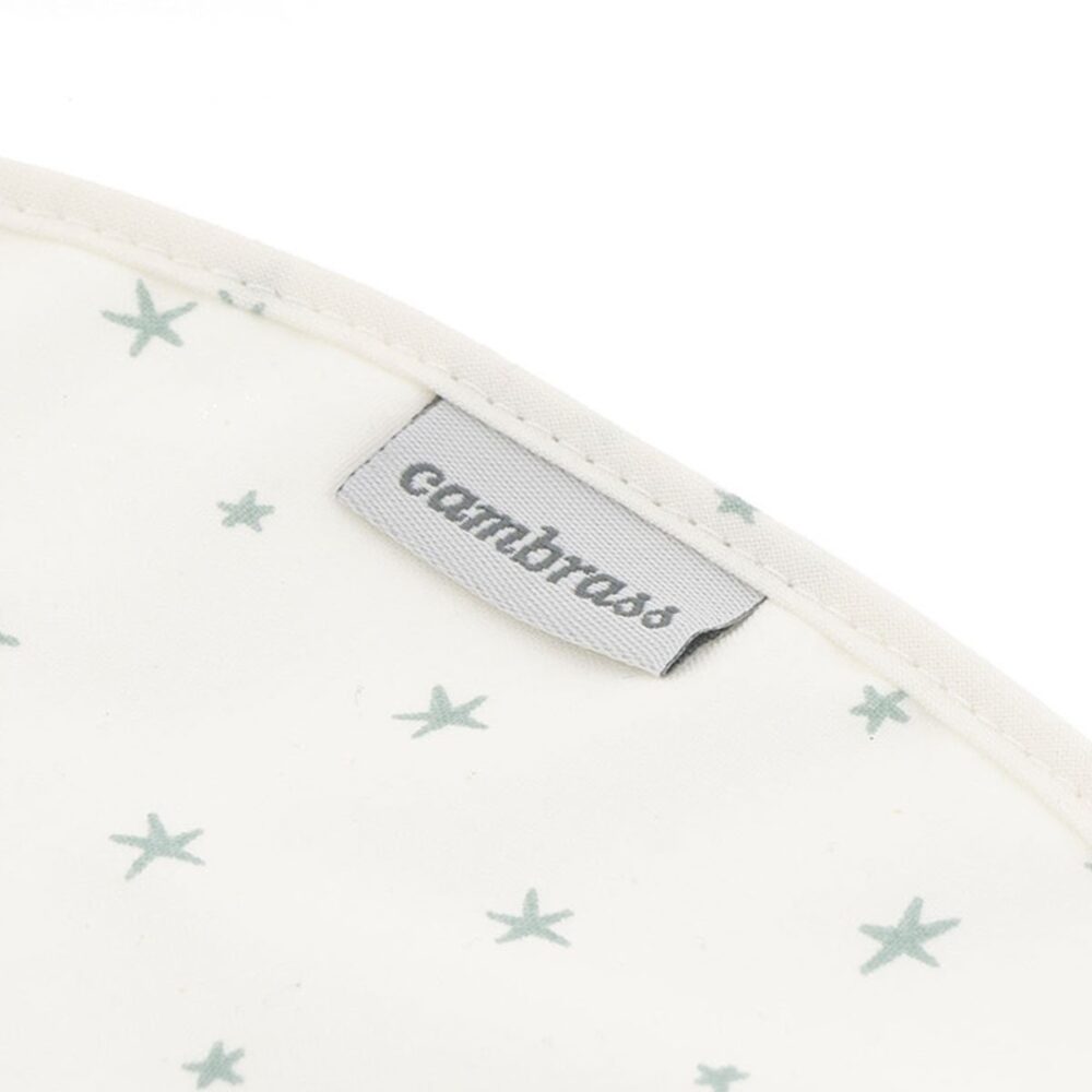 Babero Redondo Con Velcro Magia Verde 16X19X1 Cm Cambrass - Imagen 3