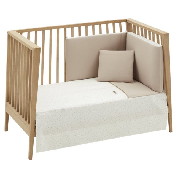 Jgo 2 Pcs.Colcha I-V. Cuna 60 Magia Beige 60X120X3 Cm Cambrass