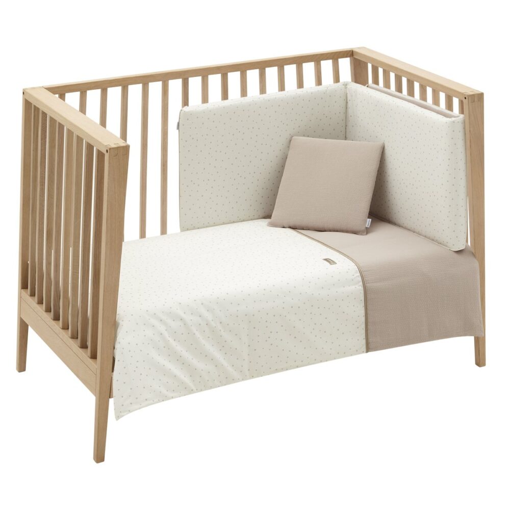 Jgo 2 Pcs.F.Nordica Cuna 70 Magia Beige 110X170X3 Cm Cambrass - Imagen 2