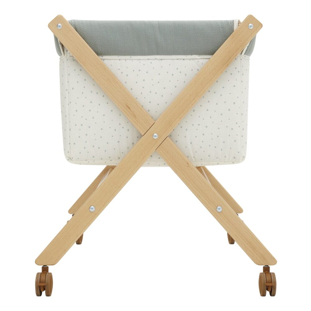Minicuna Tijera Madera Magia Verde/Natural 55X87X74 Cm Cambrass - Imagen 7