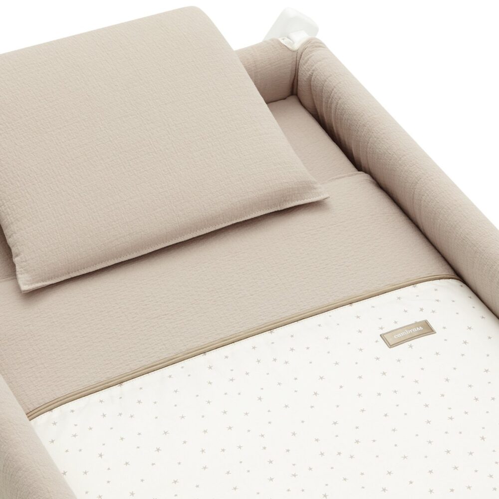 Minicuna Tijera Madera Magia Beige/Bco 55X87X74 Cm Cambrass - Imagen 3