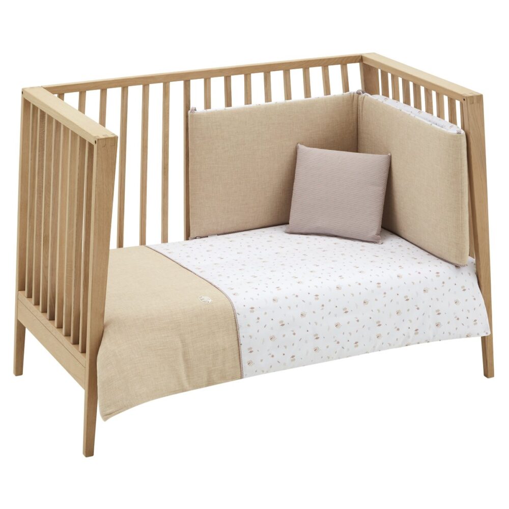Jgo 2 Pcs.F.Nordica Cuna 70 Greeny Beige 110X170X3 Cm Cambrass