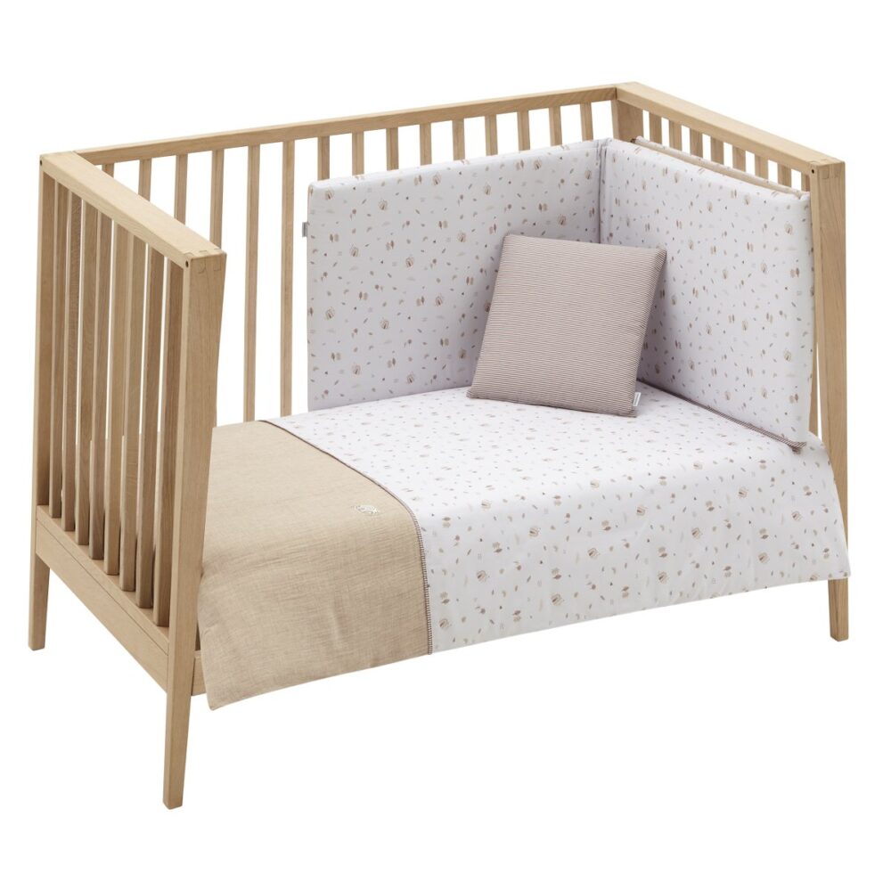 Jgo 2 Pcs.F.Nordica Cuna 70 Greeny Beige 110X170X3 Cm Cambrass - Imagen 2