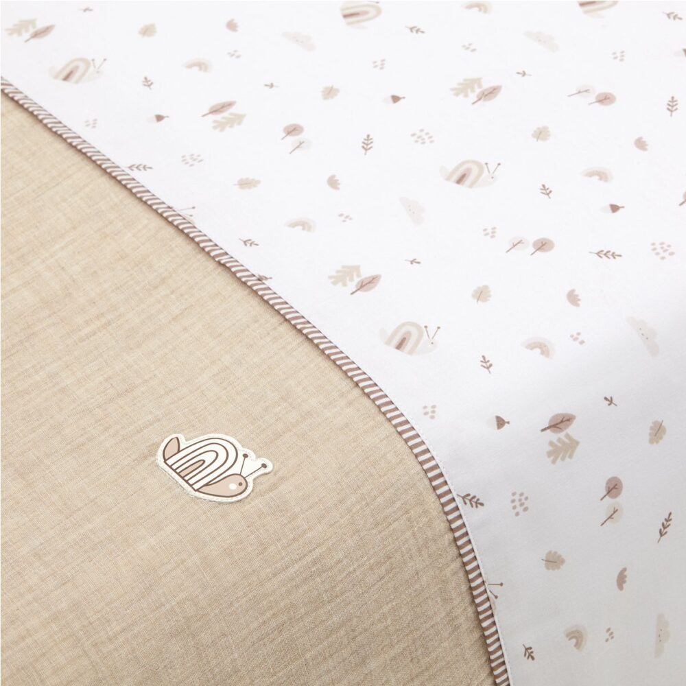Jgo 2 Pcs.F.Nordica Cuna 70 Greeny Beige 110X170X3 Cm Cambrass - Imagen 5