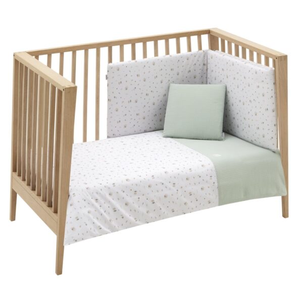 Jgo 2 Pcs.F.Nordica Cuna 60 Greeny Verde 100X140X3 Cm Cambrass