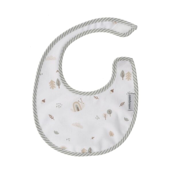 Babero Redondo Con Velcro Greeny Verde 16X19X1 Cm Cambrass