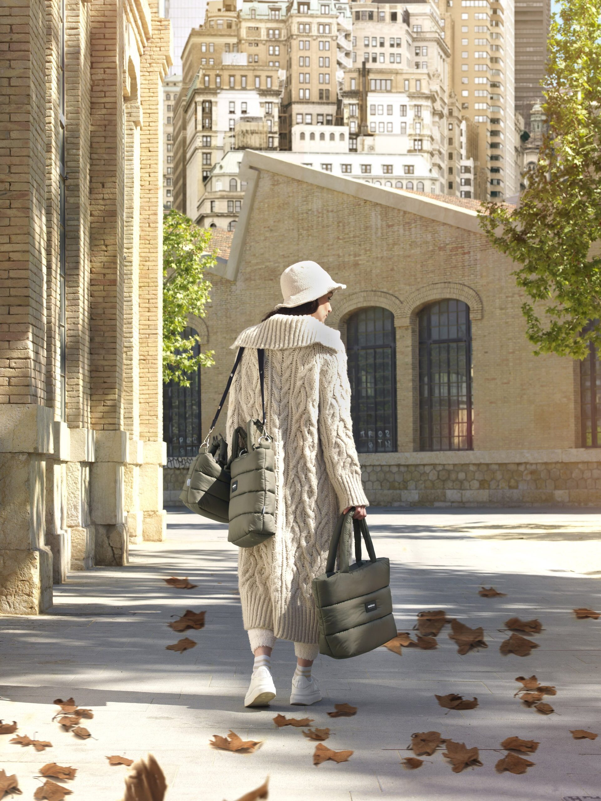 Bolso Talega Urban Kaki 12X40X35 Cm Cambrass - Imagen 8