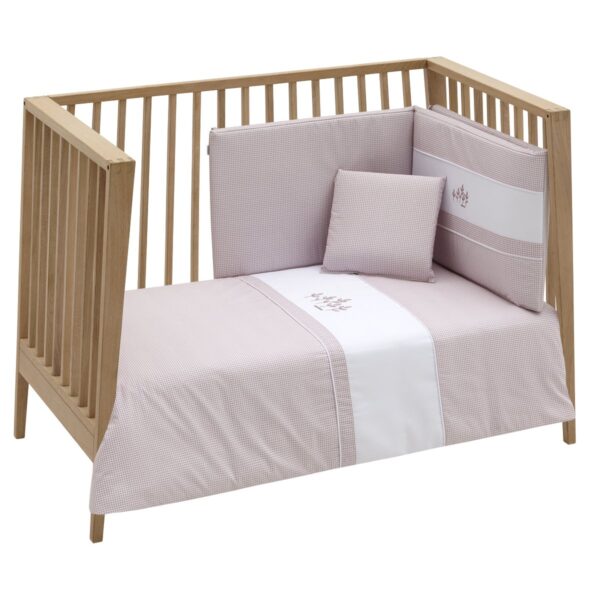 Jgo 2 Pcs.F.Nordica Cuna 60 Mini Windsord Rosa 100X140X3 Cm Cambrass