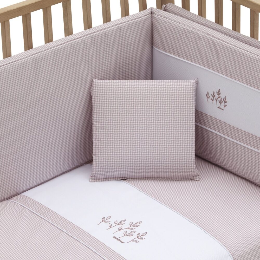 Jgo 2 Pcs.F.Nordica Cuna 70 Mini Windsord Rosa 110X170X3 Cm Cambrass - Imagen 2