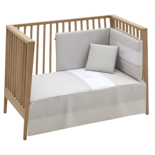 Jgo 2 Pcs.Colcha I-V. Cuna 70 Mini Windsord Crudo 70X140X3 Cm Cambrass