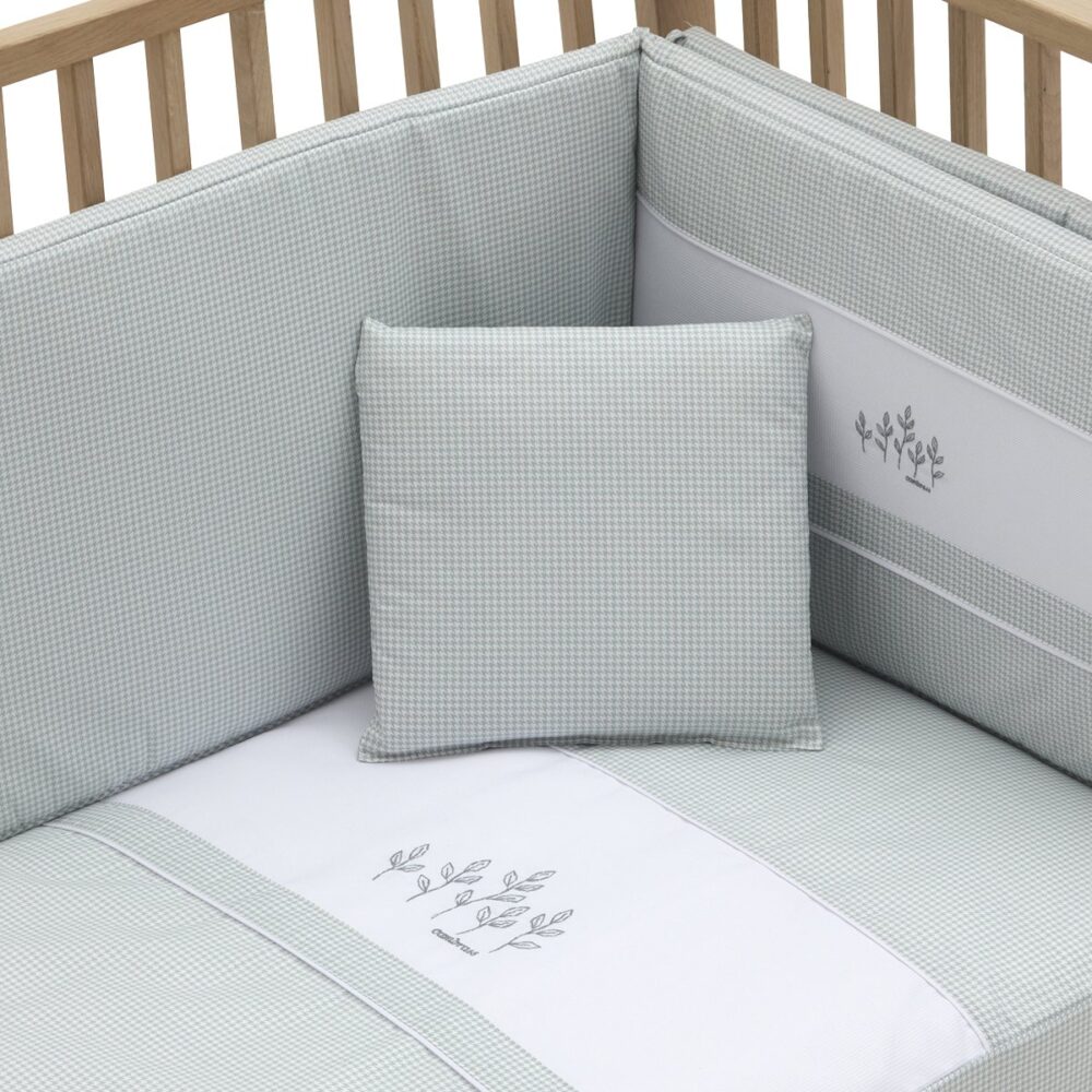 Jgo 2 Pcs.Colcha I-V. Cuna 70 Mini Windsord Mint 70X140X3 Cm Cambrass - Imagen 2