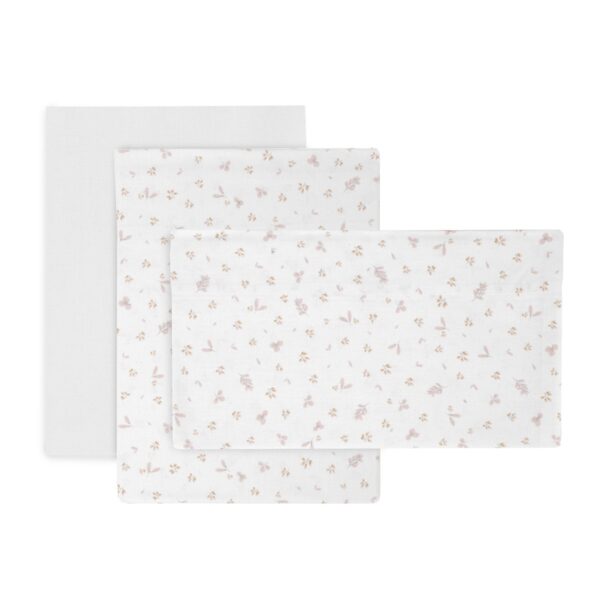 Sabana Cuna 3 Pcs (Cuna 60) 100X165X1 Cm Plumeti Rosa Cambrass