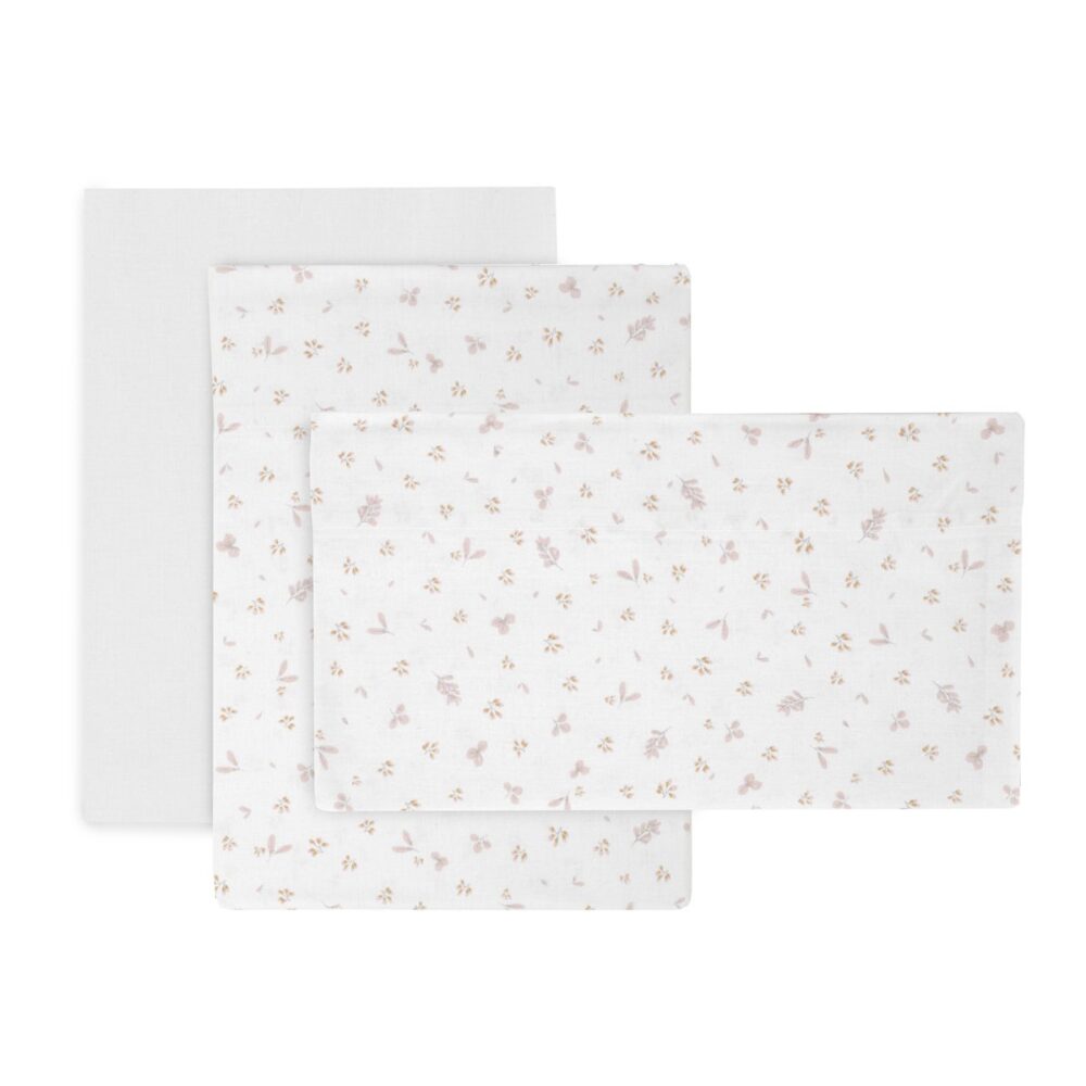 Sabana Moises/Carro 3 Pcs 80X120X1 Cm Plumeti Rosa Cambrass