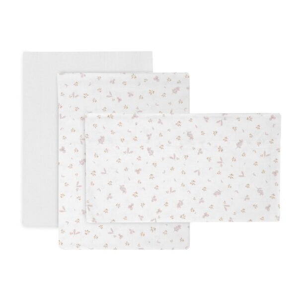 Sabana Moises/Carro 3 Pcs 80X120X1 Cm Plumeti Rosa Cambrass