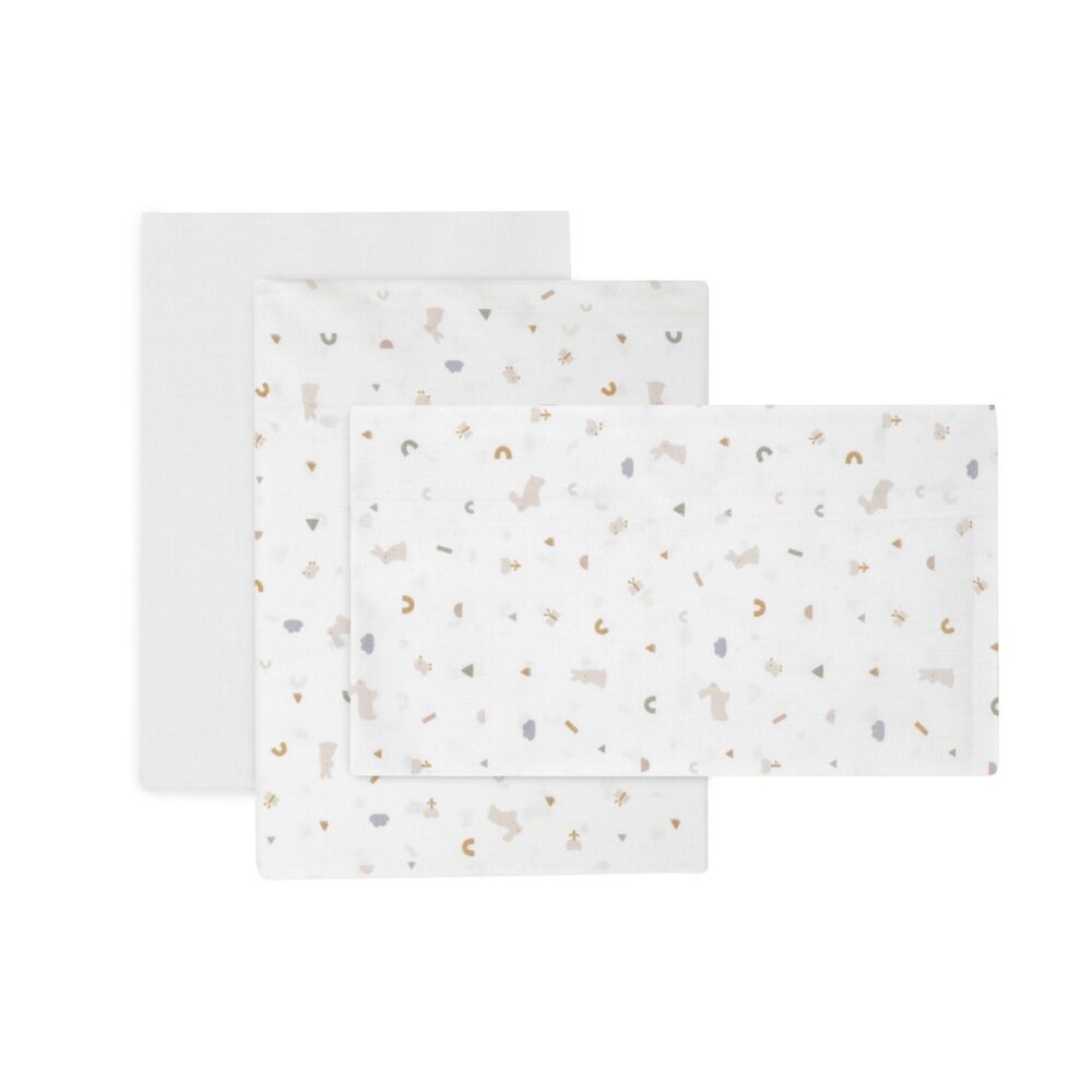 Sabana Moises/Carro 3 Pcs 80X120X1 Cm Rabbit Beige Cambrass