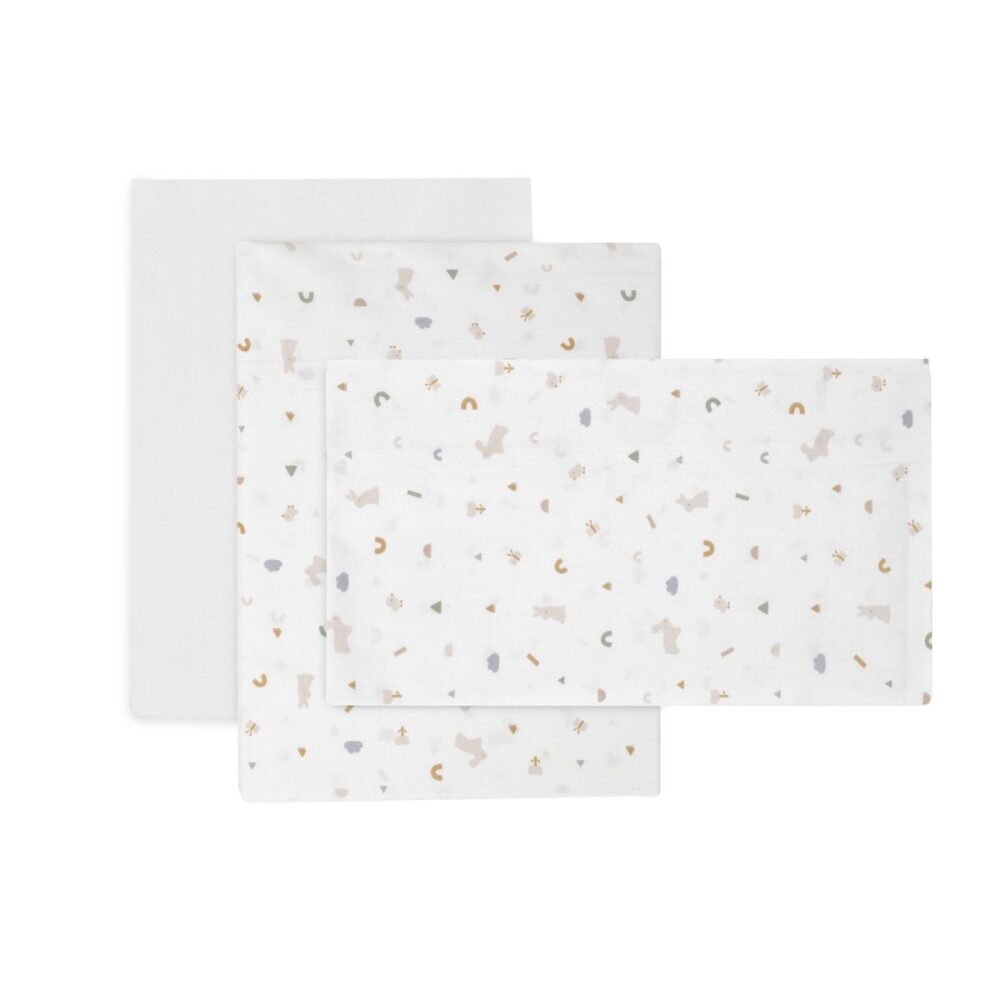 Sabana Minicuna 3 Pcs 80X120X1 Cm Rabbit Beige Cambrass