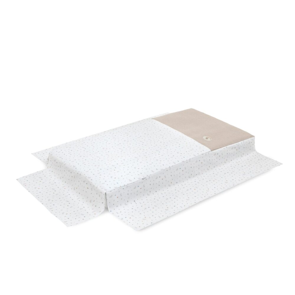 Jgo 2 Pcs.Colcha I-V. Cuna 60 Rabbit Beige 60X120X3 Cm Cambrass - Imagen 4