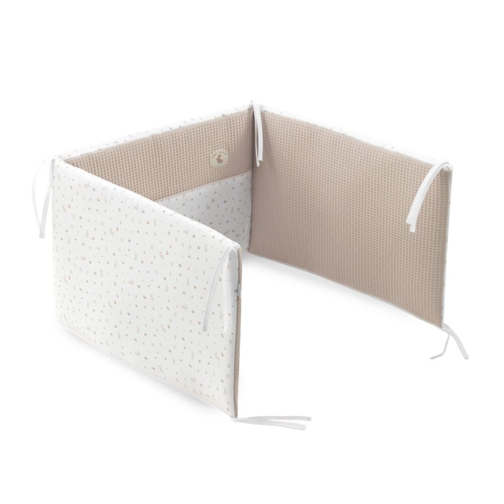 Jgo 2 Pcs.F.Nordica Cuna 60 Rabbit Beige 100X140X3 Cm Cambrass - Imagen 5