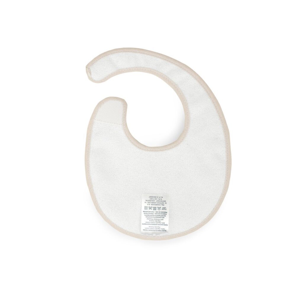 Babero Redondo Con Velcro Rabbit Beige 16X19X1 Cm Cambrass - Imagen 2