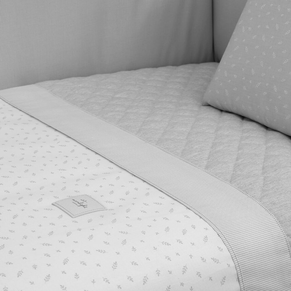 Jgo 2 Pcs.F.Nordica Cuna 70 Fresco Gris 110X170X3 Cm Cambrass - Imagen 3