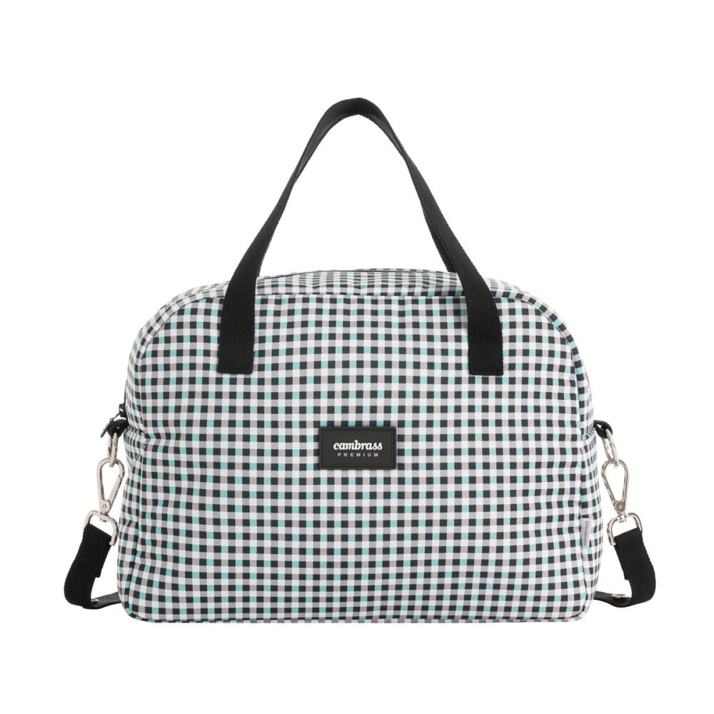 Bolso Maternal Prome New Vichy Azul 18X41X31 Cm Cambrass