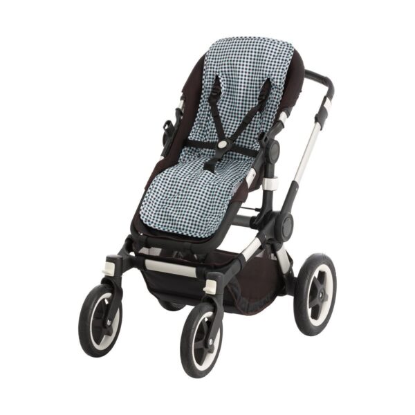 Colchoneta Silla Universal New Vichy Azul 35X85X1 Cm Cambrass