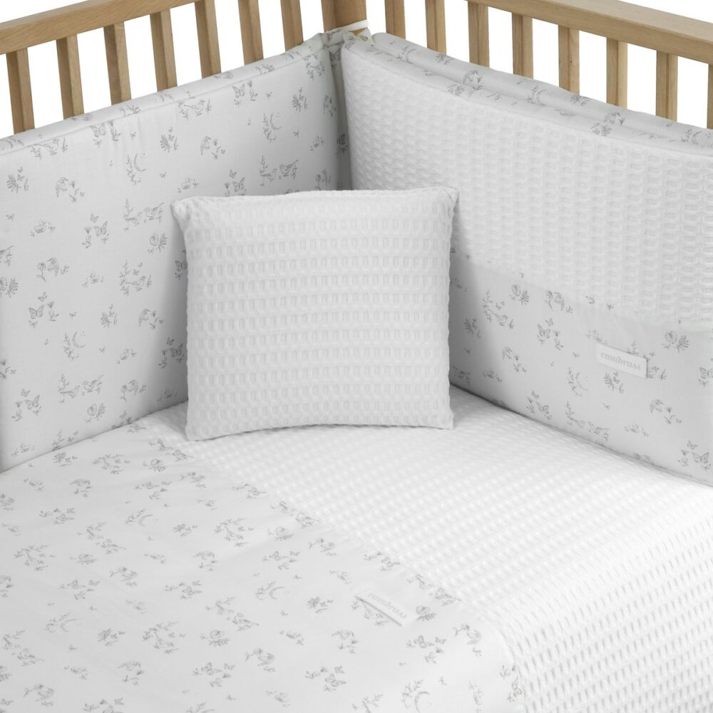 Jgo 2 Pcs.F.Nordica Cuna 60 Merlo Crudo 100X140X3 Cm Cambrass - Imagen 2