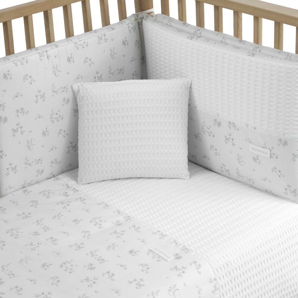 Jgo 2 Pcs.F.Nordica Cuna 70 Merlo Crudo 110X170X3 Cm Cambrass - Imagen 2