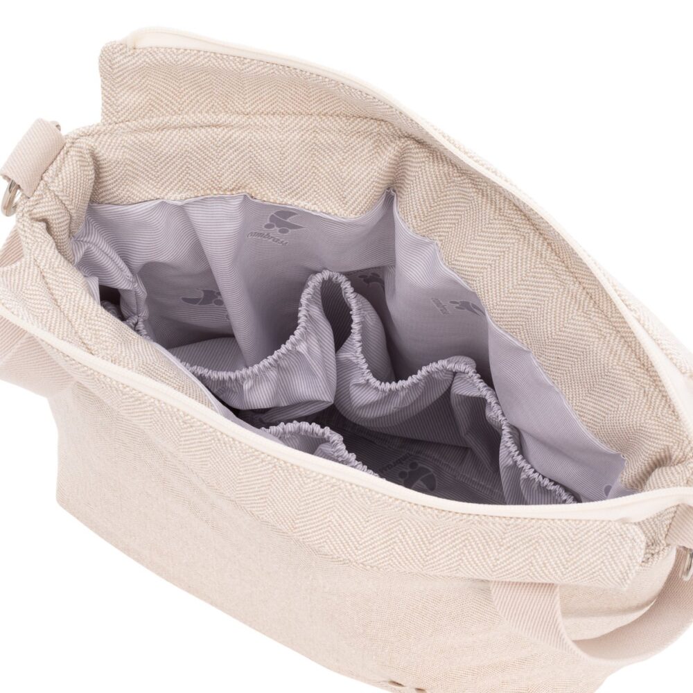 Bolso Talega Lino Beige 12X40X35 Cm Cambrass - Imagen 4