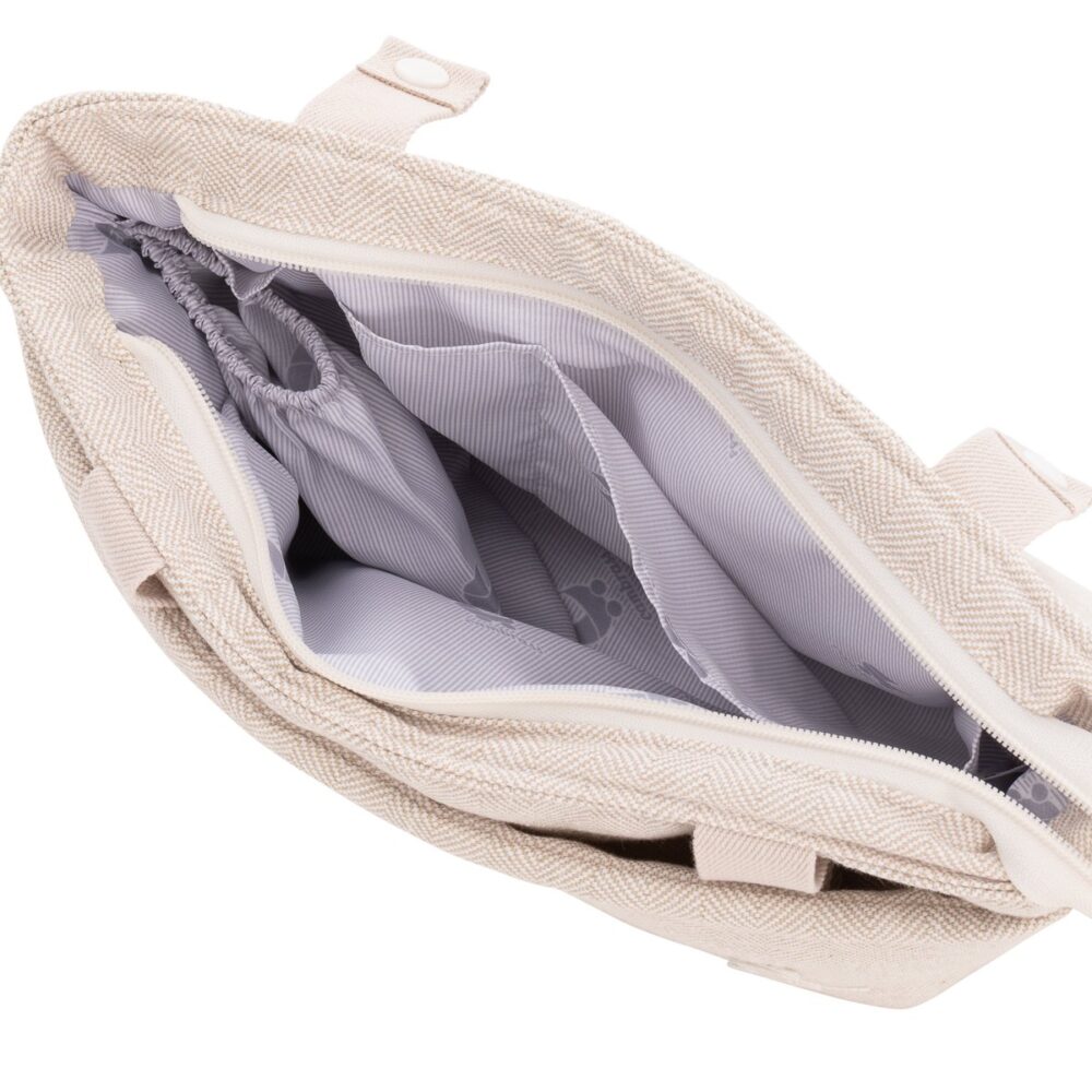 Bolso Organizador Lino Beige 13X38X20 Cm Cambrass - Imagen 4
