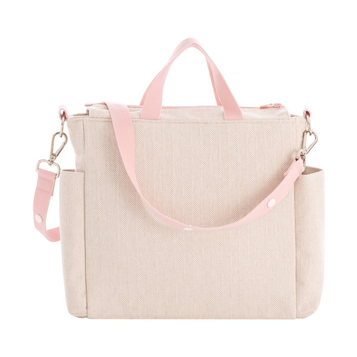 Bolso Maternal Pack Lino Rosa 16X43X37 Cm Cambrass - Imagen 2