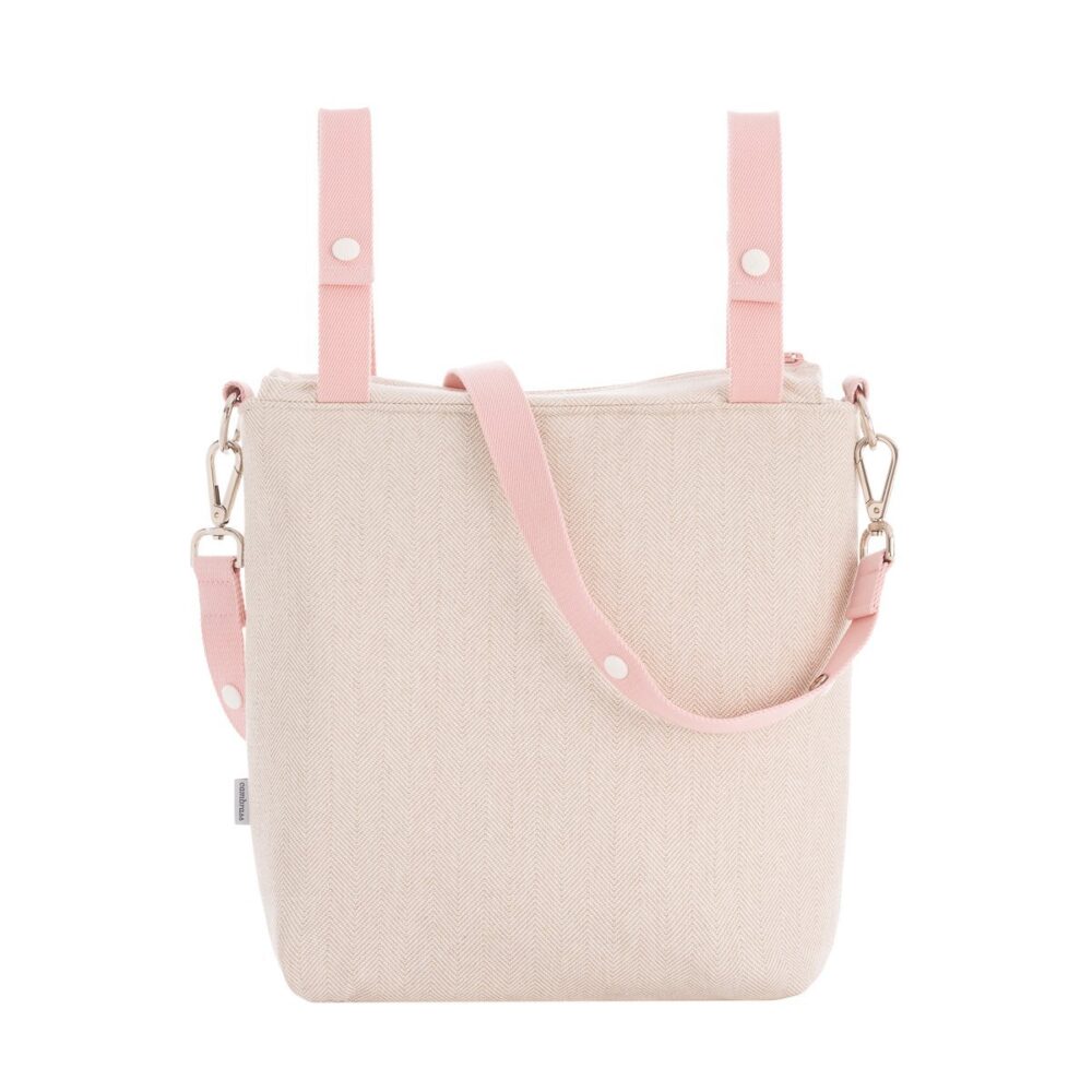 Bolso Talega Lino Rosa 12X40X35 Cm Cambrass - Imagen 2
